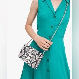 Brand New - Kate Spade Spencer Snake Python Chain Wallet Crossbody Bag
